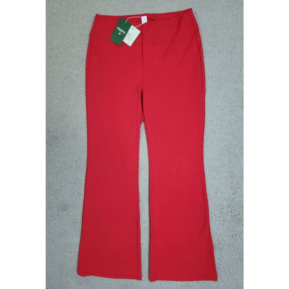 NWT HALARA Flex SculptKnit High Waisted Pocket Work Red Pants SIZE M Petite - Picture 7 of 10